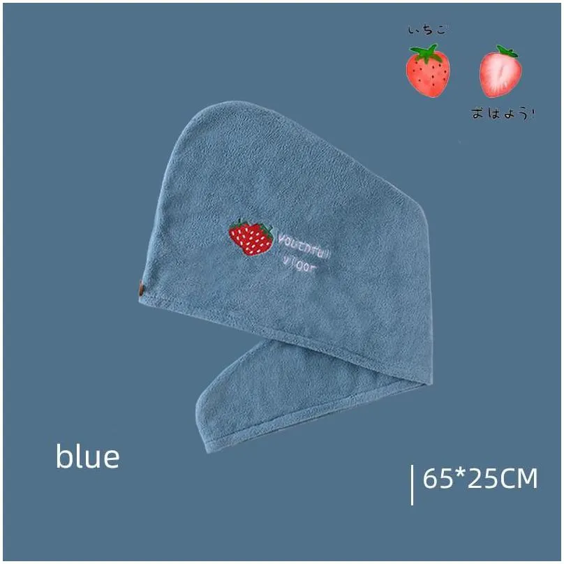 towel women girls magic microfiber shower cap bath hats for dry hair quick drying soft lady turban head