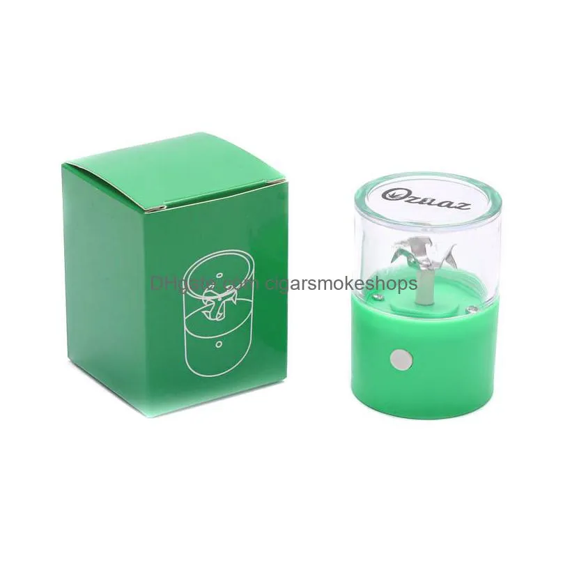 mini herb grinder grinders e cigarette smoking accessories usb rechargeable 50mm electronic toabcco smasher vape dry herb crusher display