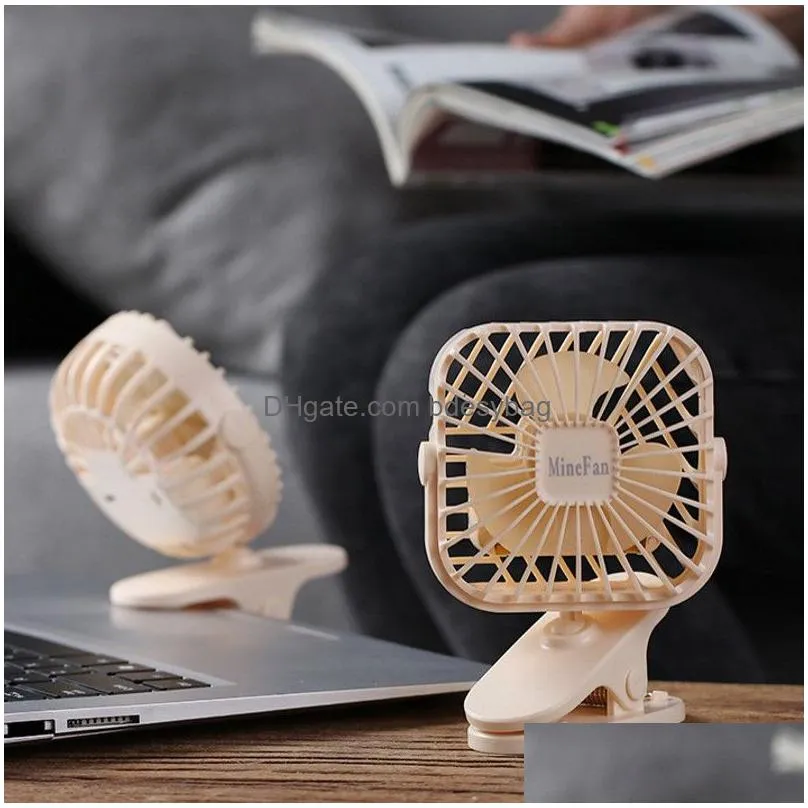 desktop office fan usb rechargeable air cooling fan desk clip student dormitory bedside fans adjustable direction fan