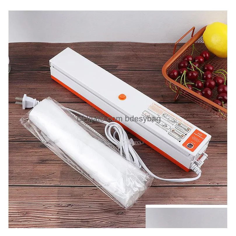 household vacuum food sealer machine plastic bag packaging sealer machine home kitchen commercial vacuum food sealing