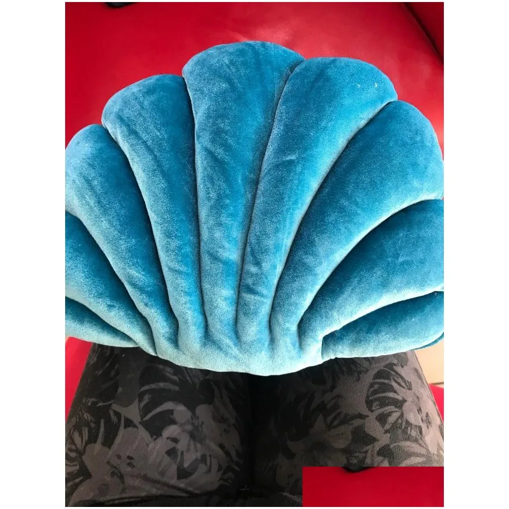 sea shell simulation seat cushion childrens plush doll birthday gift back sofa chair decoration couch pad