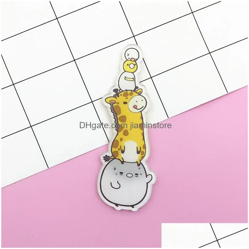 wholesale acrylic brooch pins cat dog giraffe brooches women men jewelry shoes package clothes accessories japan harajuku badges