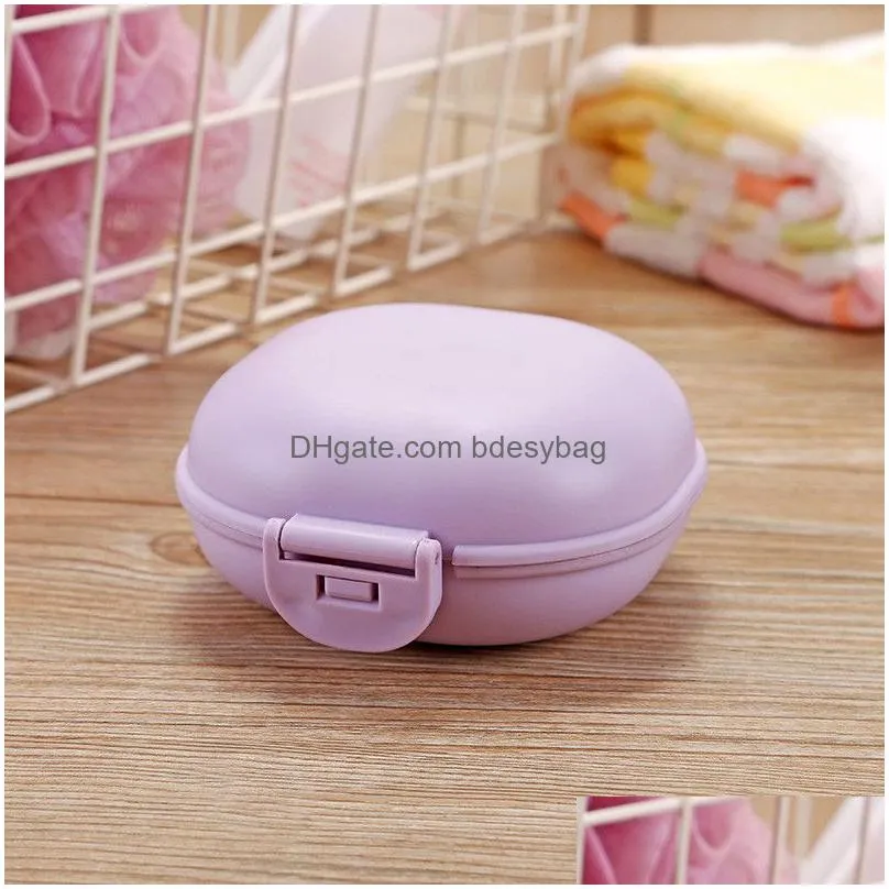 sealed soap box portable travel handmade soap box with sealed lid toilet drain soap box bathroom accessory