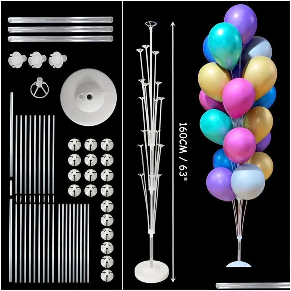 1set 7/19 tube balloon holder balloons stand column kids birthday party baby shower wedding decoration supplies