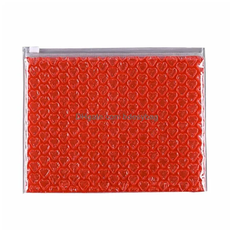 reusdasble pvc bubble bag valentine day birthday present bubble shockproof film transparent mailer gift packaging bags