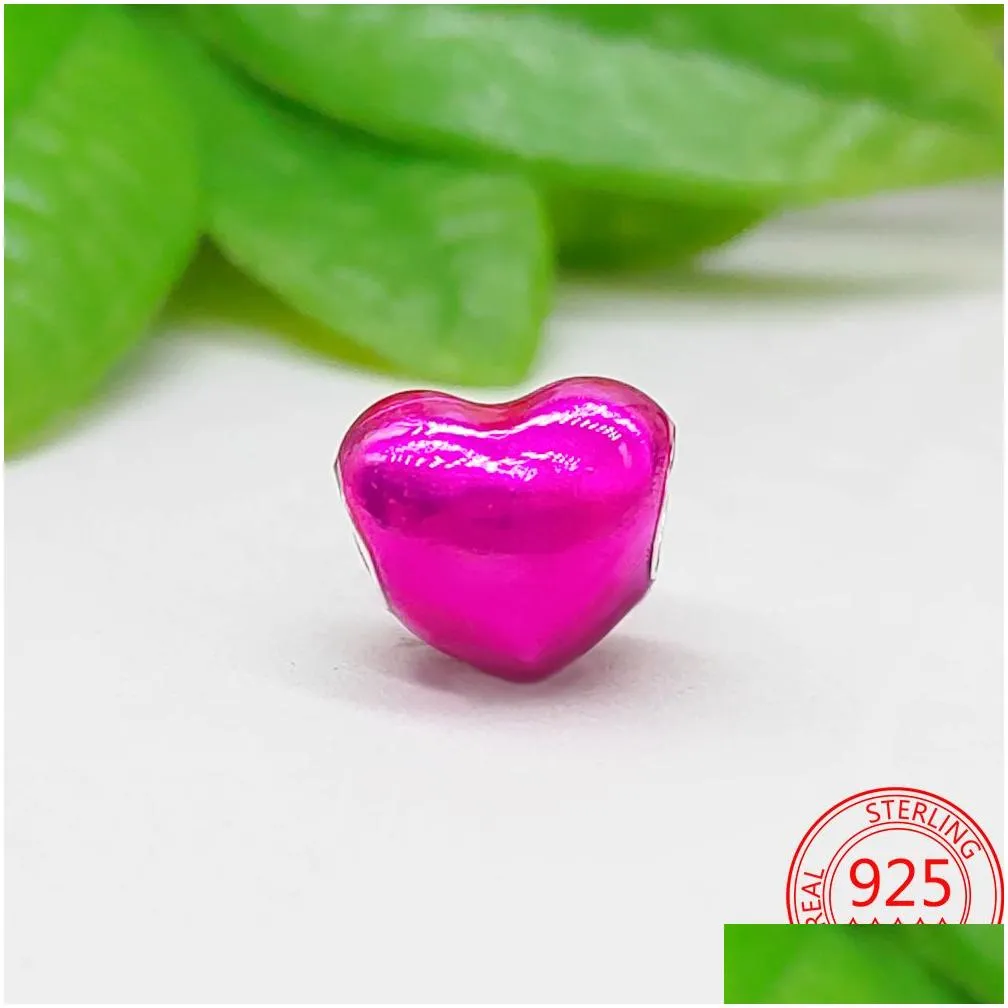 the 925 sterling silver silver enamel romantic love beaded pendant is perfect for  bracelets diy valentines day
