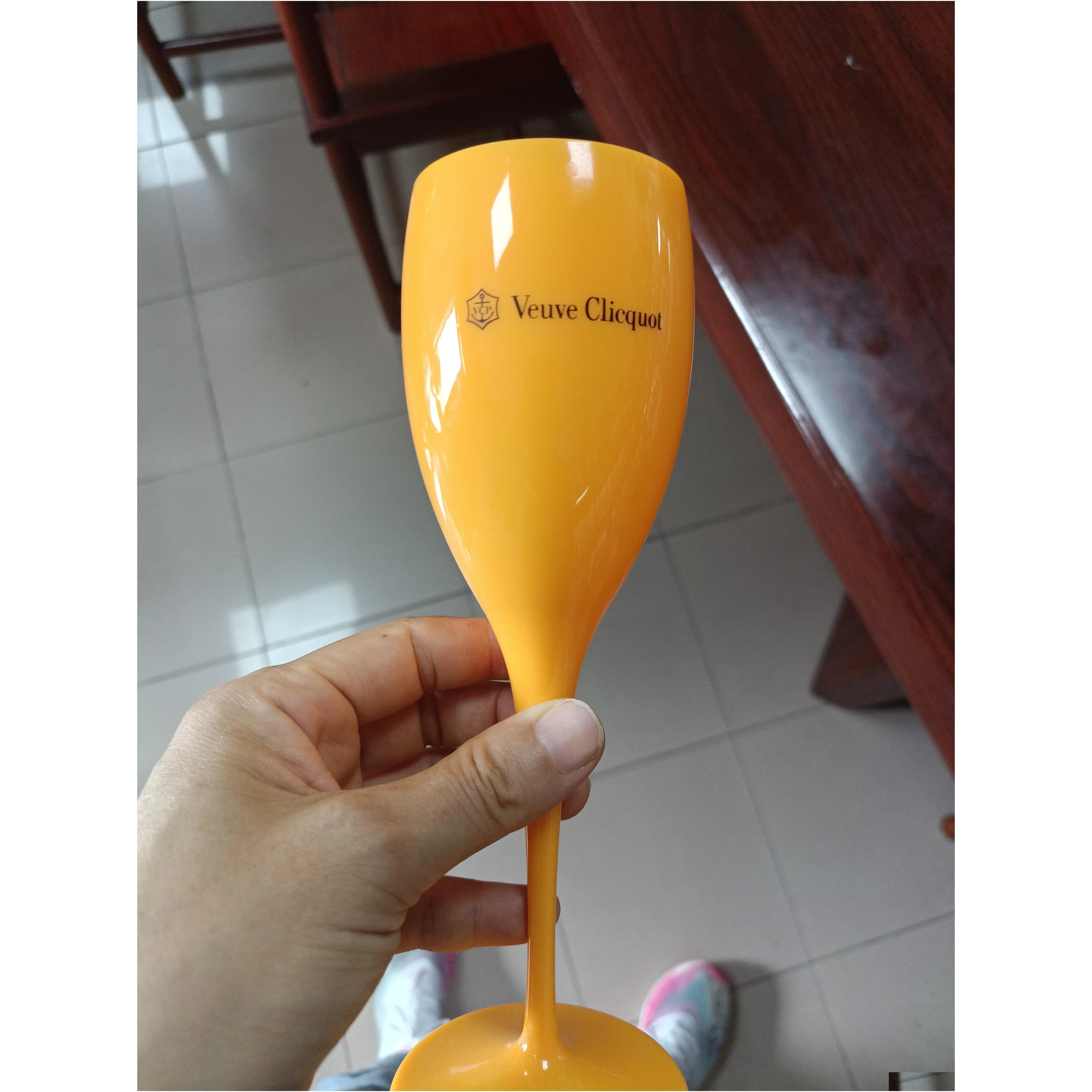 acrylic unbreakable champagnes wine glasses acrylic veuve pink orange champagne flutes wholesale party wedding decoration