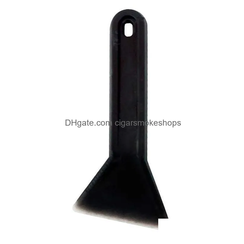 black plastic pollen scrapers for herb grinder smoking kief keef scraper brush shovel smoke accessories