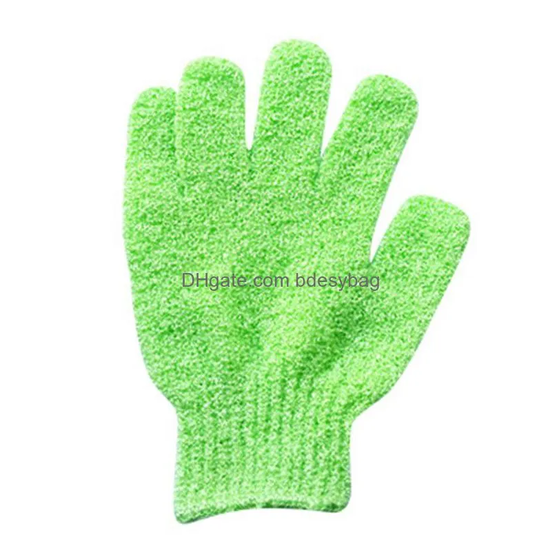 exfoliating gloves mitt shower scrub gloves fingers bath towel peeling mitt body scrub glove bathroom accessories
