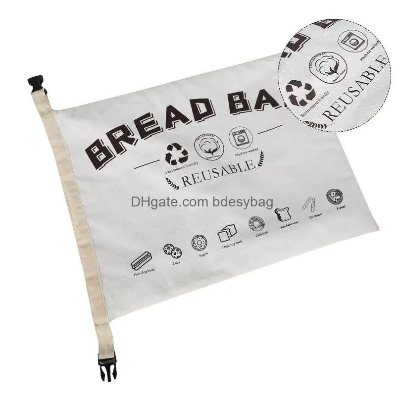 cotton bread bag reusable cotton bread toast baguette keep  storage bag bakery bread pouch cotton and linen