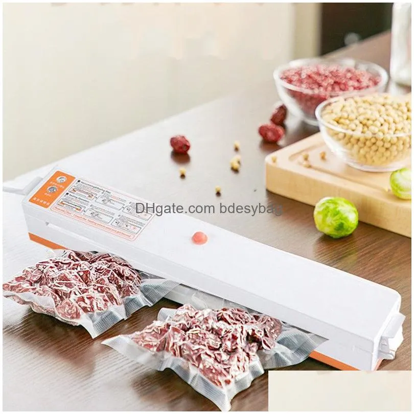 household vacuum food sealer machine plastic bag packaging sealer machine home kitchen commercial vacuum food sealing