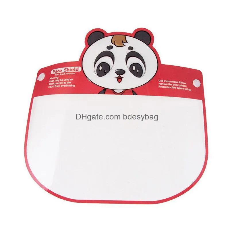 childrens face shield kid cartoon reusable antifog protective full face shield antisplash shield for child to protect eyes and face