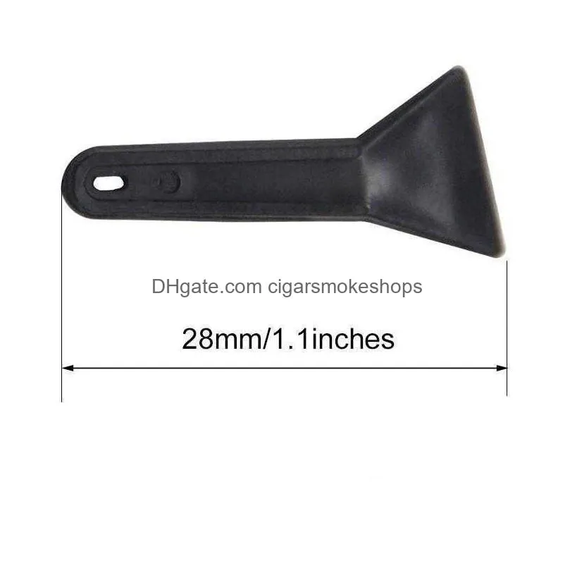 black plastic pollen scrapers for herb grinder smoking kief keef scraper brush shovel smoke accessories