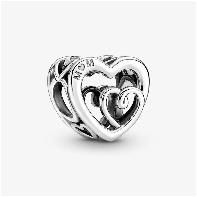 the 925 sterling silver charm bead family tree mother unlimited love hanging decoration is suitable for primitive  bracelet jewelry