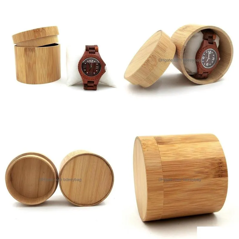 natural bamboo box wristwatch jewelry wooden box men wristwatch holder collection box jewelry display storage case