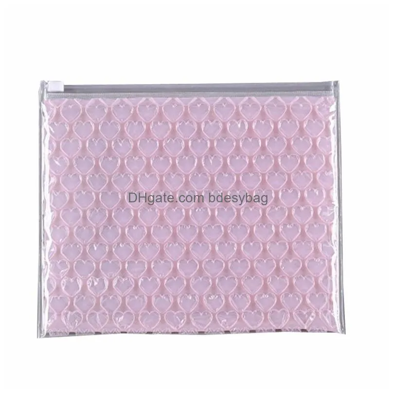 reusdasble pvc bubble bag valentine day birthday present bubble shockproof film transparent mailer gift packaging bags