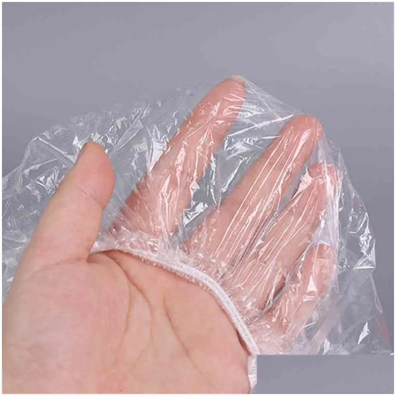 100pcs price clear plastic pe transparent el disposable shower caps