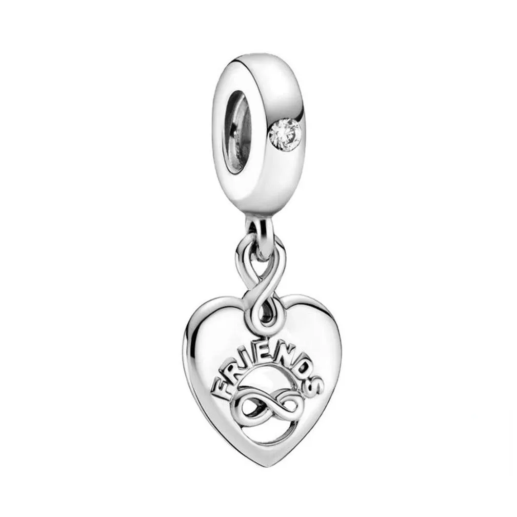 2022 trend 925 sterling silver pouch heart charm holder ring for pandora keychain charm pendant gifts for women