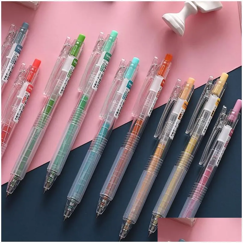 pcs/set color morandi gel pen 0.5mm retro press creative hand account dedicated for school kawaii stationary girl pens