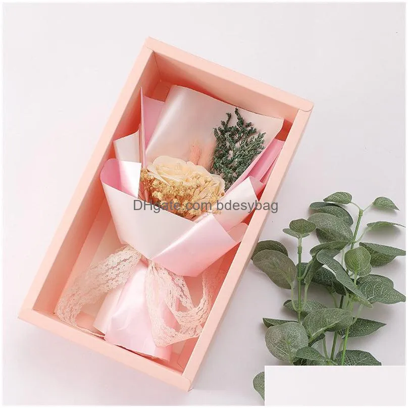 valentine day soap flower gift box simulation rose bouquet gift mother day wedding birthday soap flower gift decor