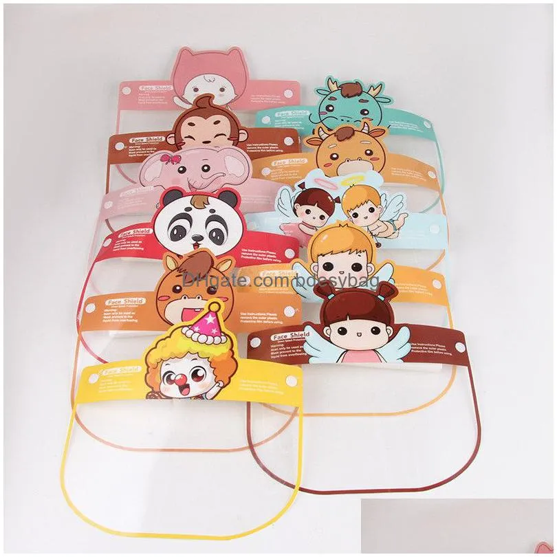 childrens face shield kid cartoon reusable antifog protective full face shield antisplash shield for child to protect eyes and face