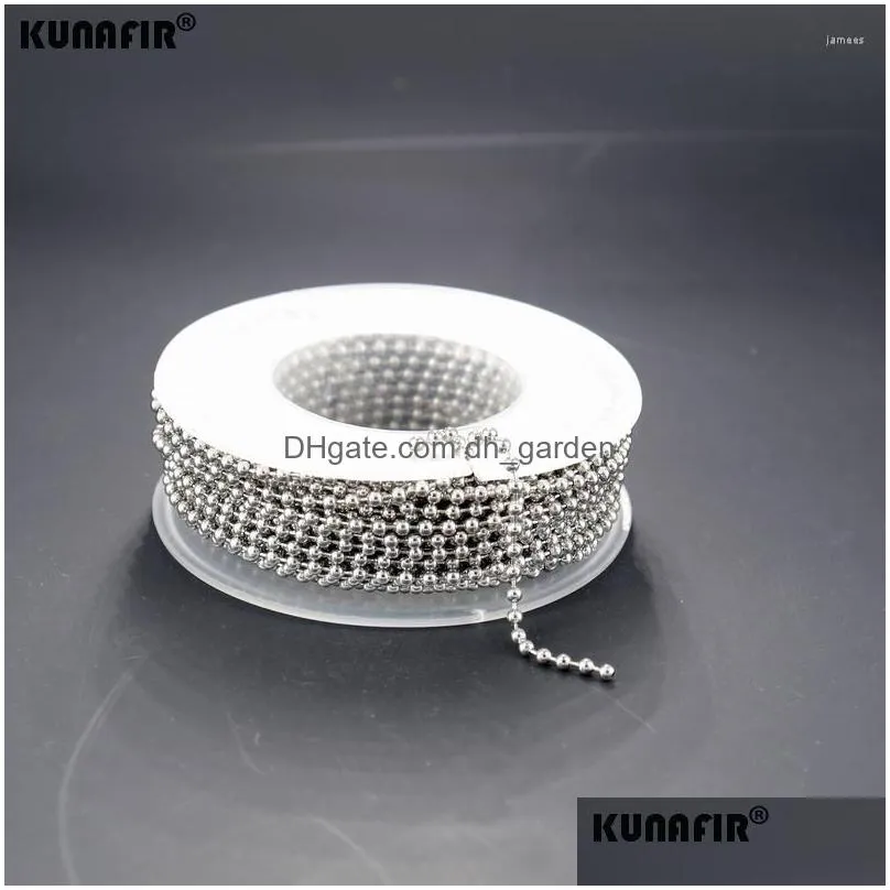 chains beads ball necklace stainless steel fashion jewelry man male 1.2mm5mm kunafir zx010 zx257 sale for meter