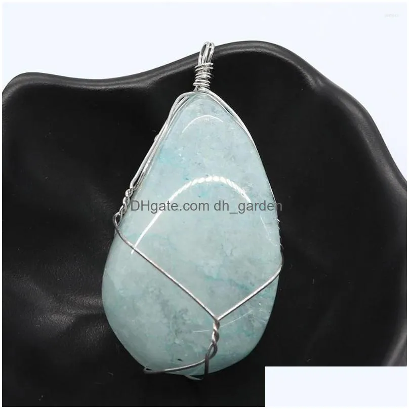 pendant necklaces 1pc irregular shaped 3 colors crystal natural semiprecious stone pendants diy making necklace bracelet earrings