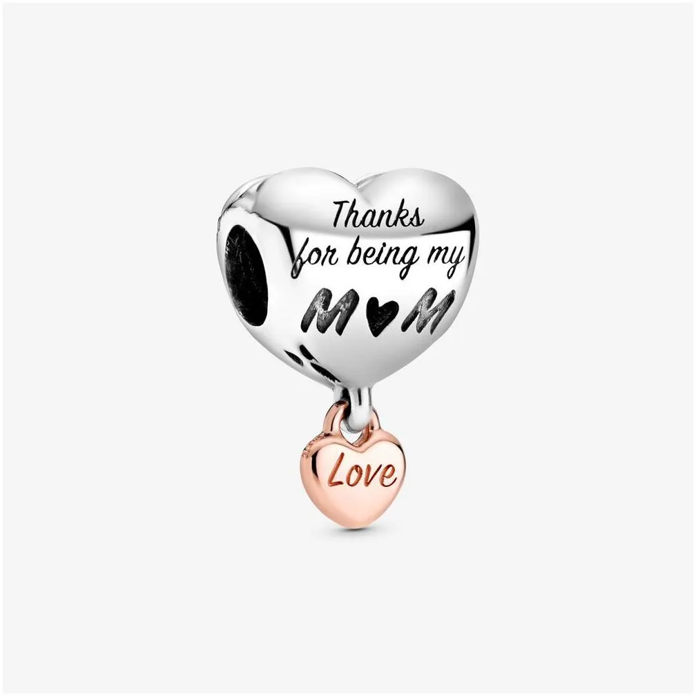 the 925 sterling silver charm bead family tree mother unlimited love hanging decoration is suitable for primitive  bracelet jewelry