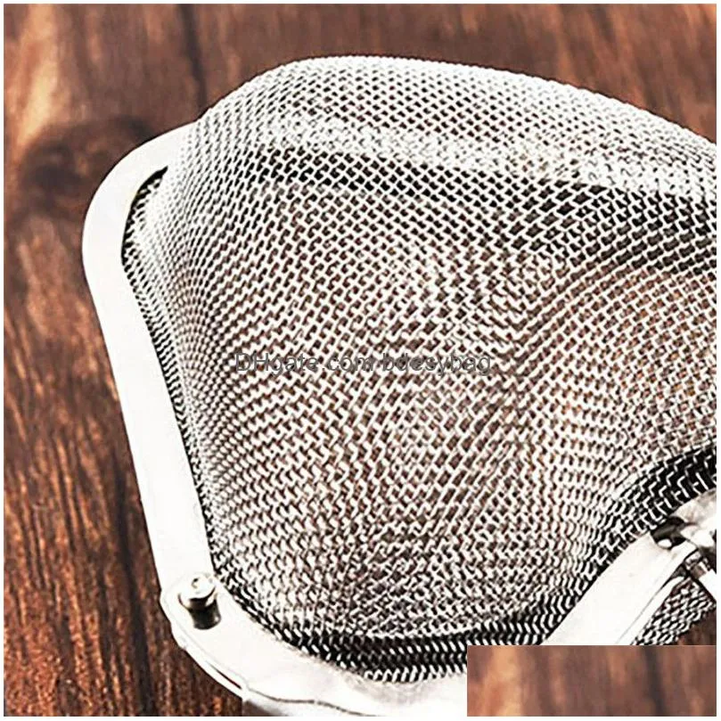 heart shaped mesh tea strainer stainless steel locking spice tea mesh infuser 6cm heart shape tea infuser