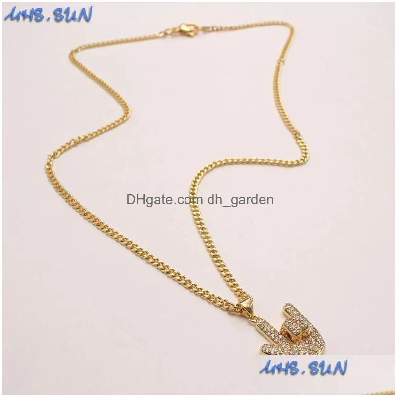 pendant necklaces mhs.sun 1pc charm cubic zirconia jewelry women fashion hand/poker necklace choker gold color chain gifts