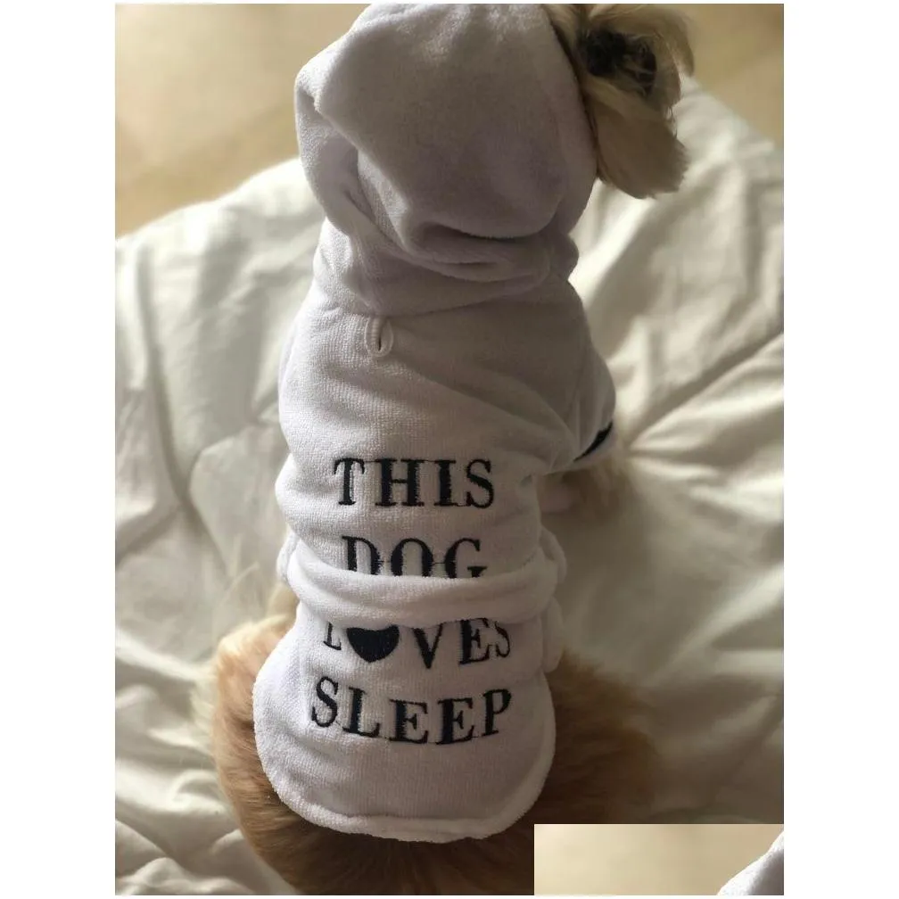 cat dog bathrob dog pajamas sleeping clothes indoor soft pet bath drying towel clothes for for puppy dogs cats pet accessories