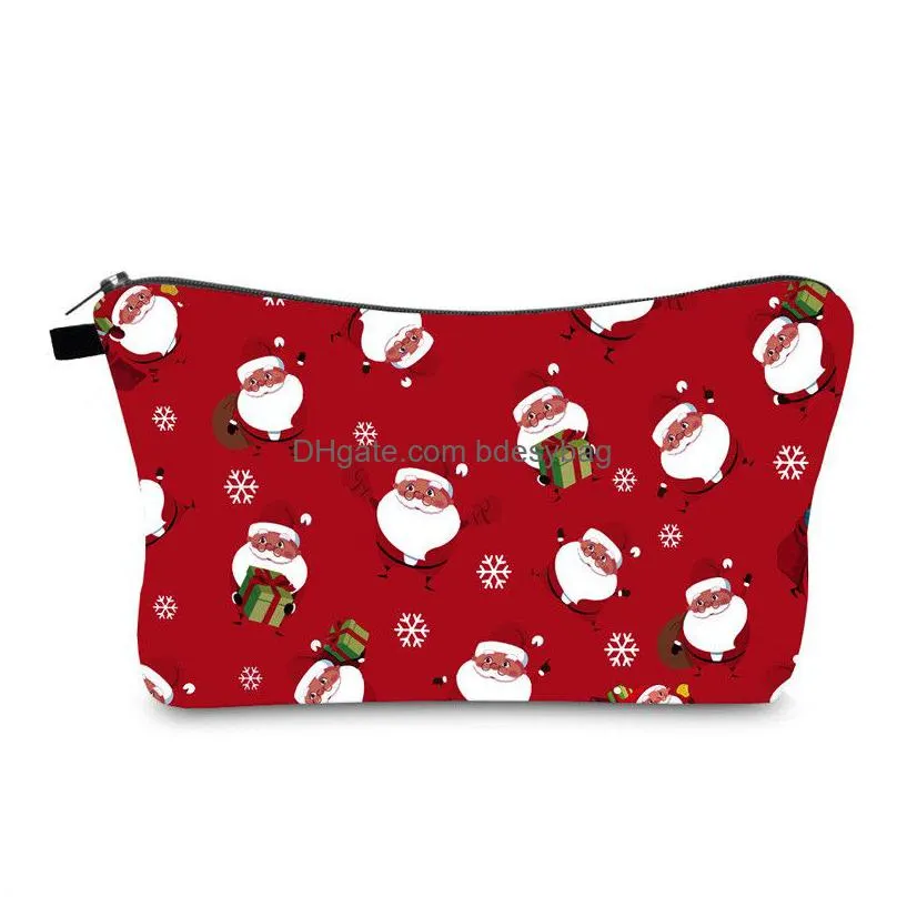 christmas bride makeup bags girls brides letters toiletry bag lipstick santa elk cosmetic bag xmas makeup pouch gift bag