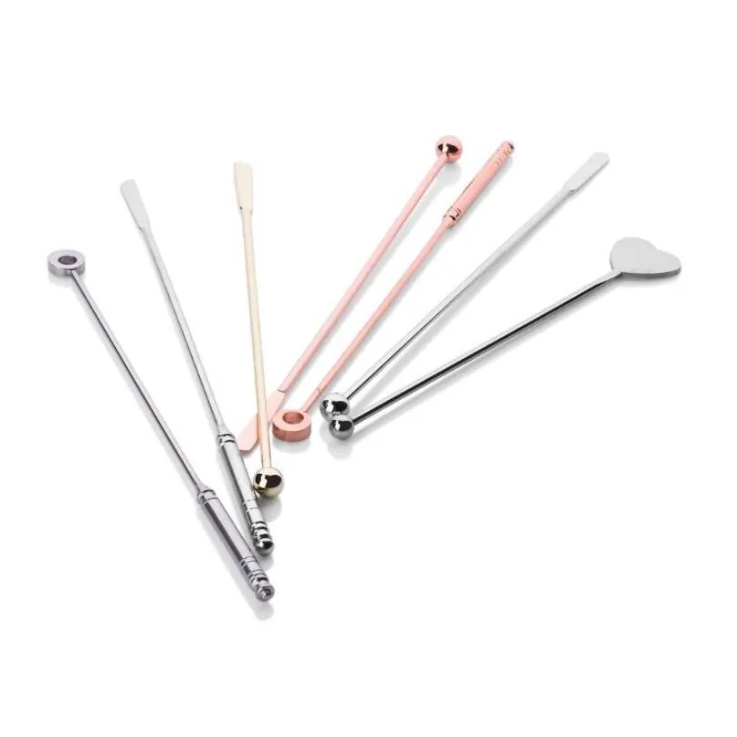 cocktail stirring rod 304 stainless steel bar tool stirrers cocktail decoration bartender tools