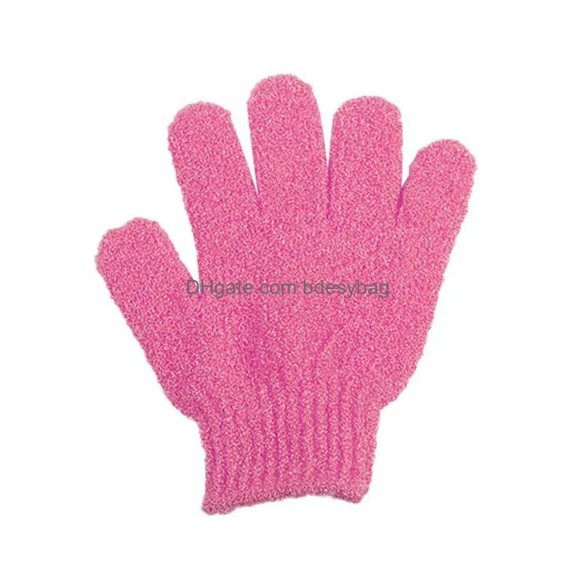 exfoliating gloves mitt shower scrub gloves fingers bath towel peeling mitt body scrub glove bathroom accessories