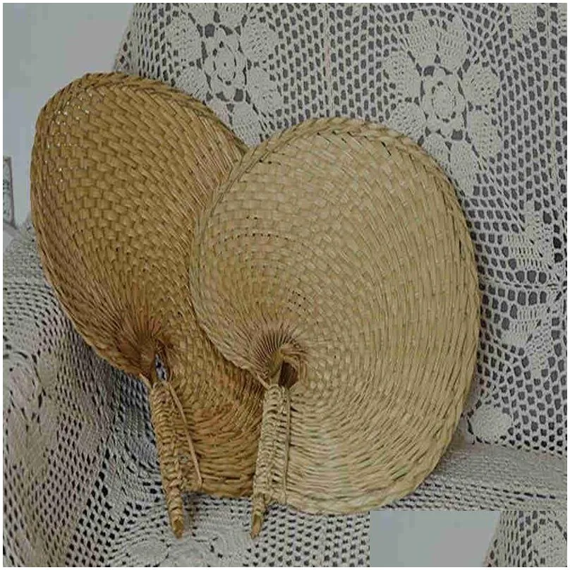 hand fans hand made fan rattan decoration for wedding natural palm leaf woven fans wall art decor for farmhouse ornaments