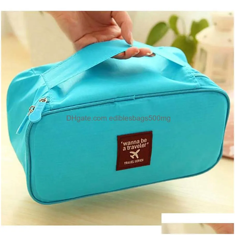 travel multifunction women underwear panties storage bag large capacity bra storage organizer bag portable 4 colors wash bags dh01016