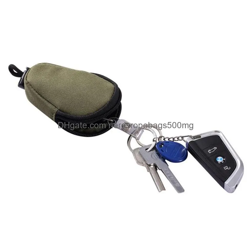 utility nylon camouflage tactical key pack outdoor hiking camping travel waterproof tactical key pouch portable mini key bag dh0838