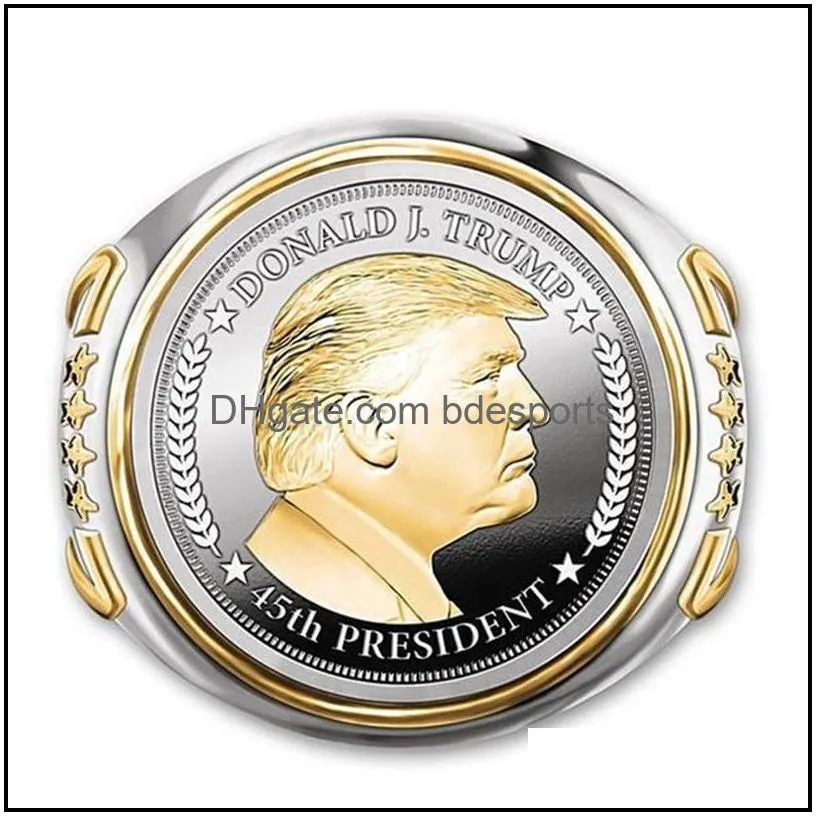 trump commemorative silver ring the 45th us presidents memorial ring souvenir