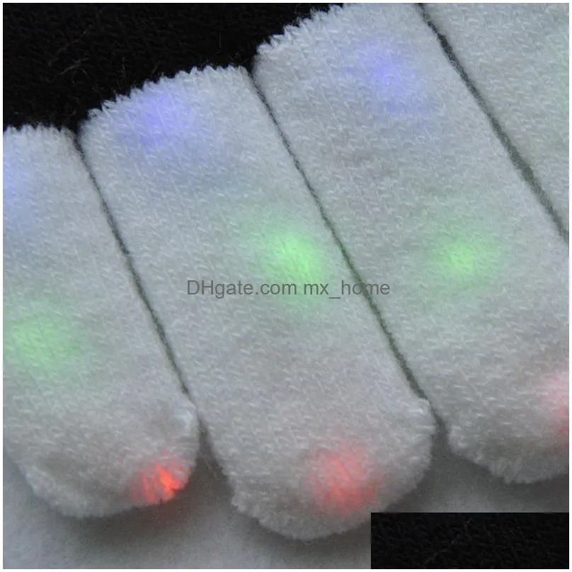 led glow kid gloves flash cycling gloves halloween christmas party light up glove luminous finger glove christmas gift for child dbc