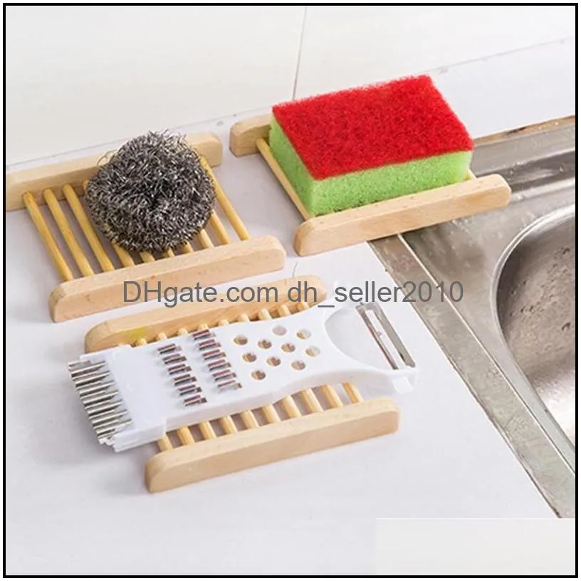 natural wearresistant wooden soap dishes simple design modern drain rack holder fertilizer nonslip sundries racks soaps tray tidy and