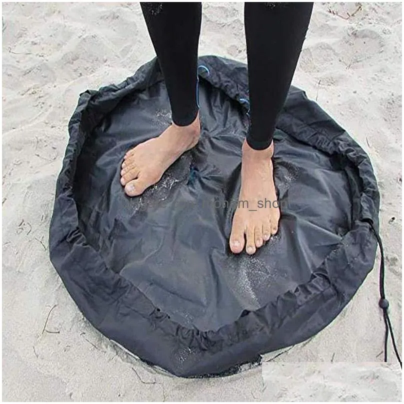 portable diving wetsuit storage bag fast pull organizer cylindrical beach surfing suit swimming clothes drawstring storage bag vt1539