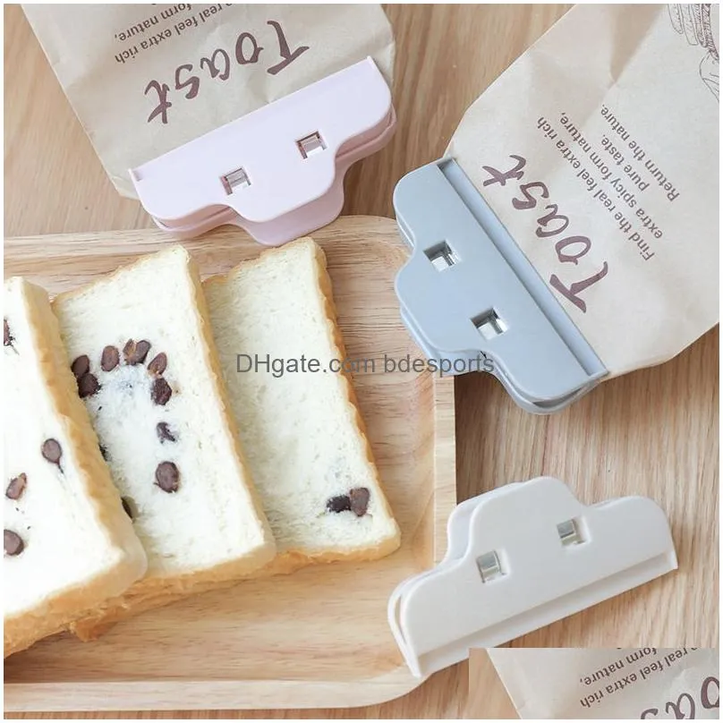 seal clips colored kitchen food bag clips 3 colors  food bag clips food storage abs material durable moisture vt1412