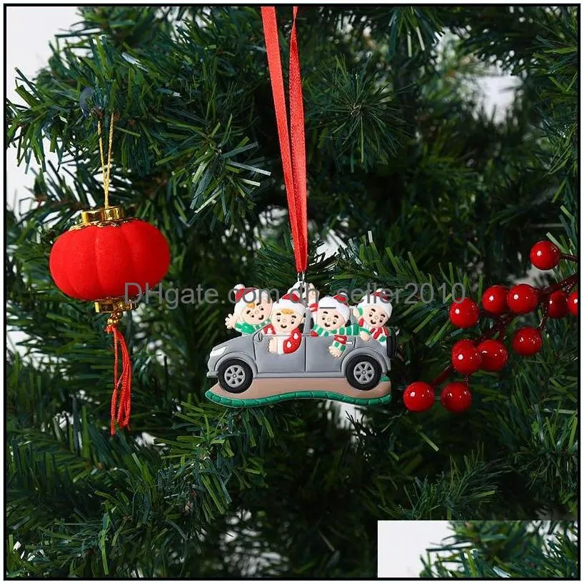 brandnew diy name blessings pvc car christmas tree decorations hanging pendant cute snowman xmas ornaments