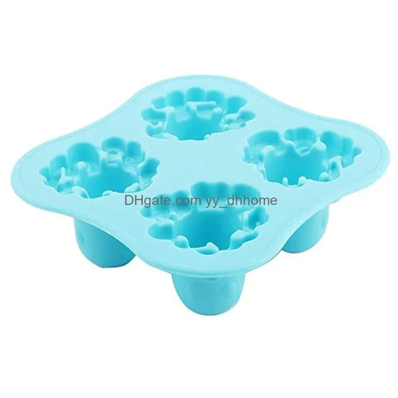 creative adorable octopus ice mold silicone ice tray mould kitchen bar cooling fruit juice drinking cute ice cream maker vt1516