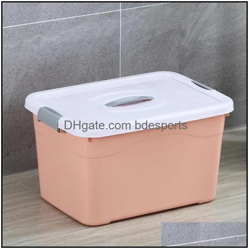 5l 10l 20l stack pull storage boxes plastic keepbox with attached lid sealed moistureproof semi clear container