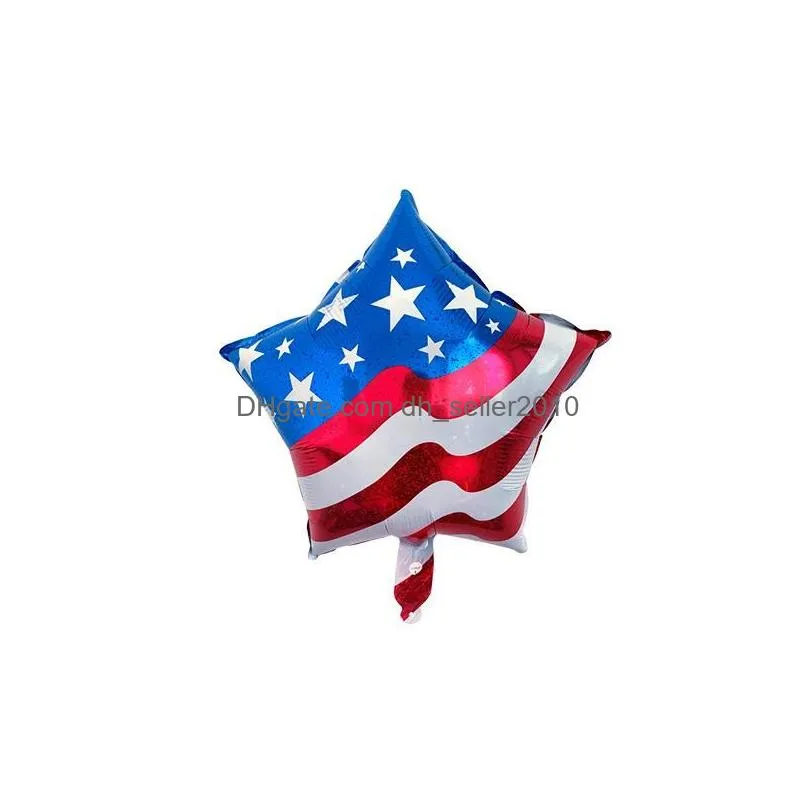 usa independence day foil balloon set star letter helium balloon round latex balloons america celebration party decoration set vt0259