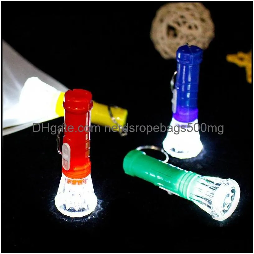 transparent mini flashlight electronic luminous portable flashlight kids prizes customized small gifts wholesale