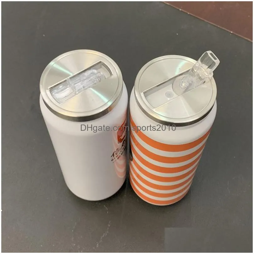 vacuum insulated water bottle double wall stainless steel thermos portable wide mouth can cup travel water coke bottle cup vt1746