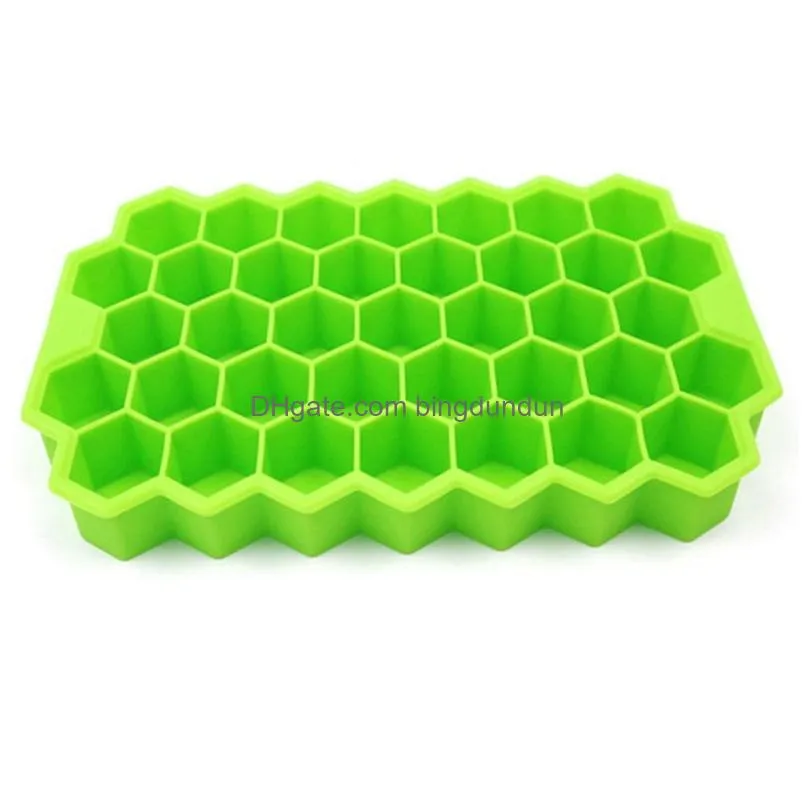 creative stackable ice cube tray 37 cubes diy honeycomb ice cube ray mold ice cream party whiskey cold drink bar cold drink tools