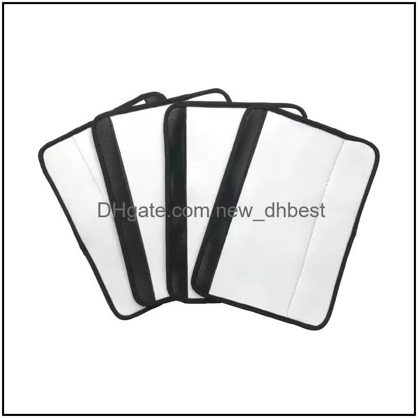 party supplies sublimation blanks white diy car seat belt cover neoprene comfortable replacement shoulder strap pads